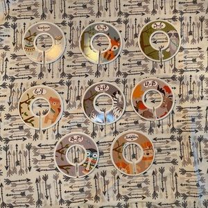 Baby Closet Rod Dividers - set of 8